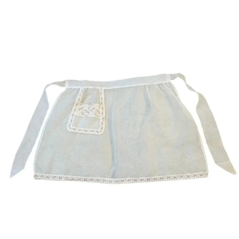 Handmade Vintage Sheer Delicate Apron​​​​​